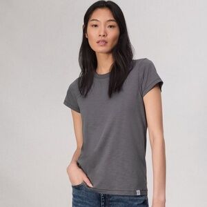 NWT Rag & Bone The Slub Tee Washed Slate Grey Large L